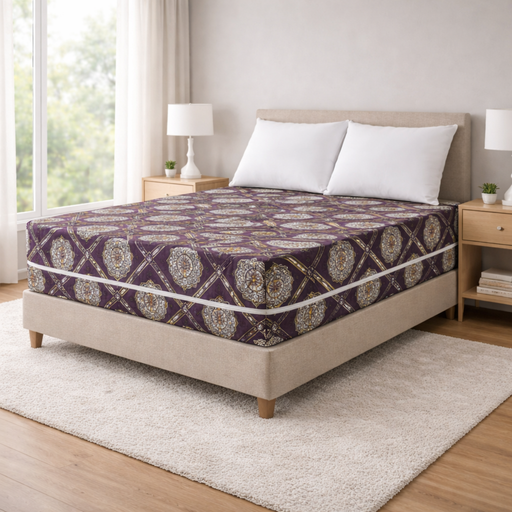 Colofly Premium Zip Cover Mattress Protector | 6 Side Fully Covered | Anti Bedbug | With Zipper - Colofly