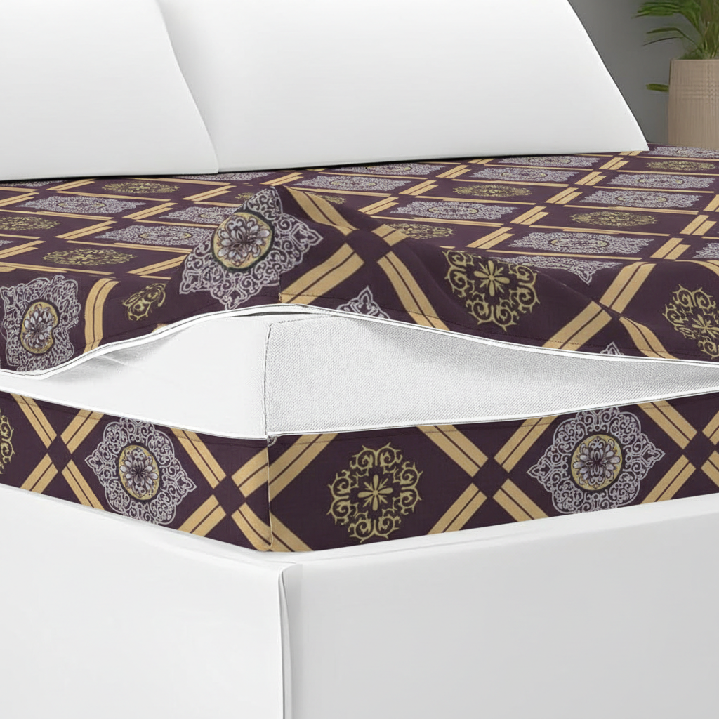 COLOFLY Single Size Zippered Cotton Breathable Mattress Cover 72x36x5