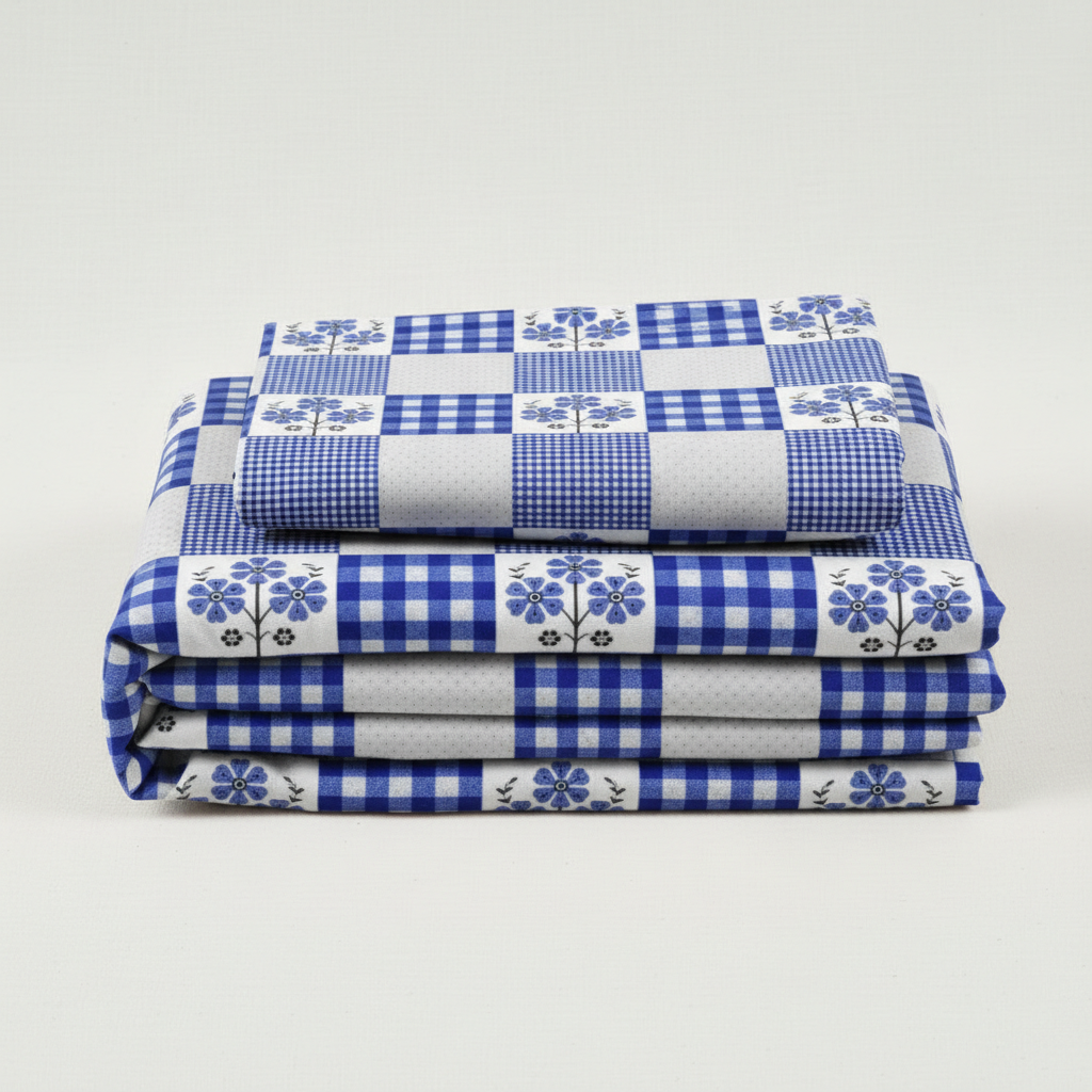 COLOFLY Printed Cotton Flat Bedsheet with 2 Pillow Covers (Single/Double) - Colofly