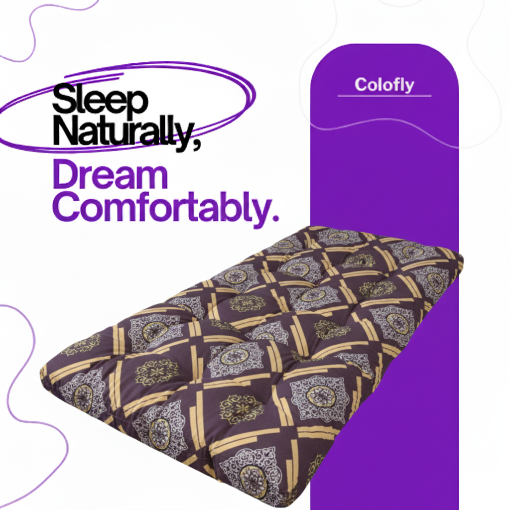 COLOFLY Natural Cotton Box Mattress (Single/Double) - Colofly