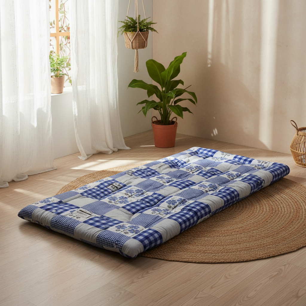 COLOFLY Flat Cotton Mattress (Soft Floor Gadda) - Colofly