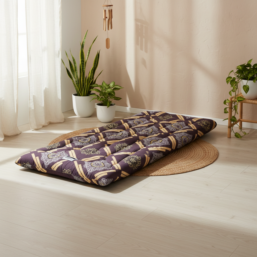 COLOFLY Flat Cotton Mattress (Soft Floor Gadda) - Colofly