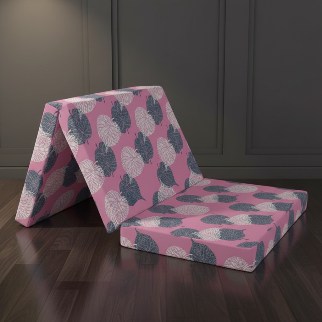 COLOFLY Three Fold HR Mattress with 5 Year Warranty | Foldable Sofa Cum Floor Mattress | 2 Inch & 3 Inch - Colofly