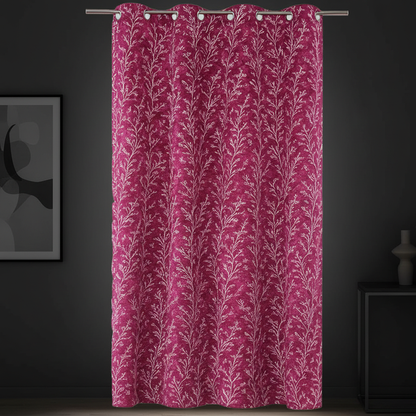 Colofly Printed Window Curtain Set (Pack of 1 / Pack of 2) | Pink & Brown - Colofly