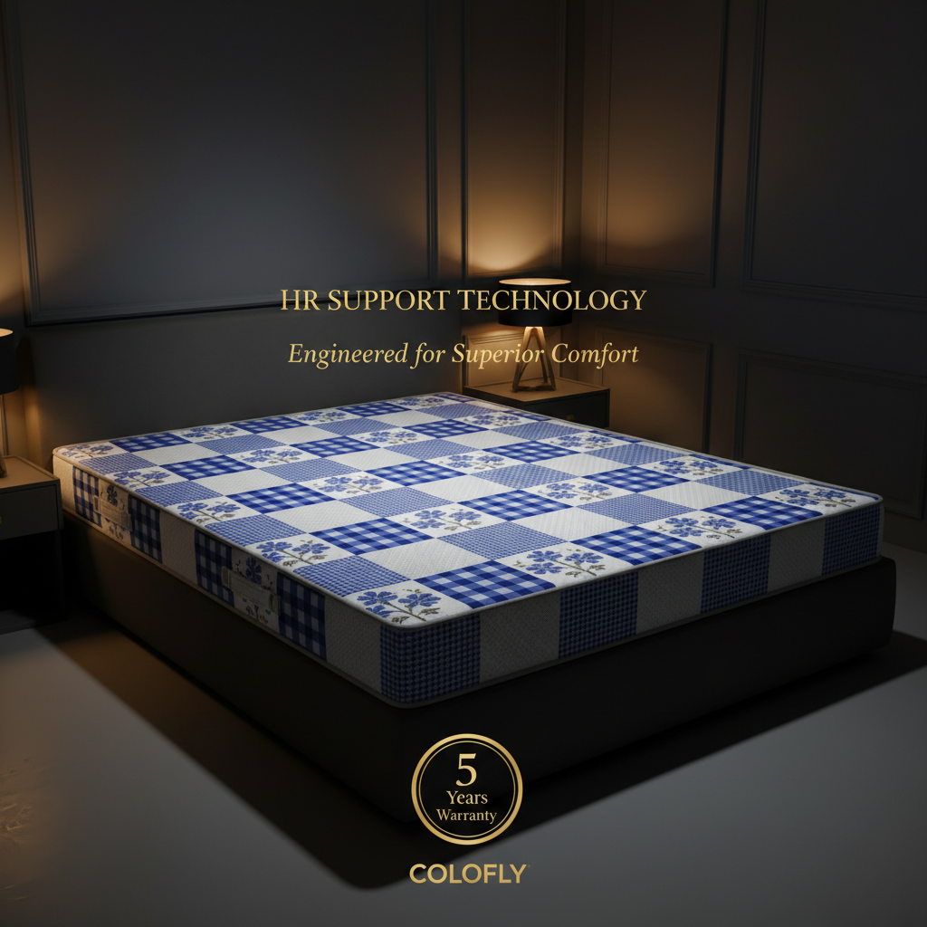 COLOFLY HR Foam Mattress with 5 Year Warranty | Medium Firm Comfort | 2 Inch & 3 Inch Thickness - Colofly