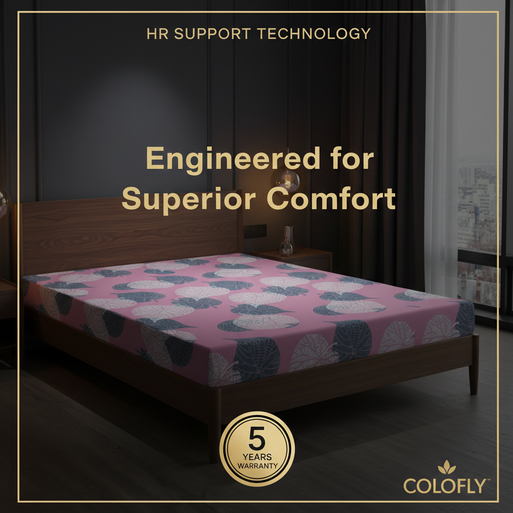 COLOFLY HR Foam Mattress with 5 Year Warranty | Medium Firm Comfort | 2 Inch & 3 Inch Thickness - Colofly