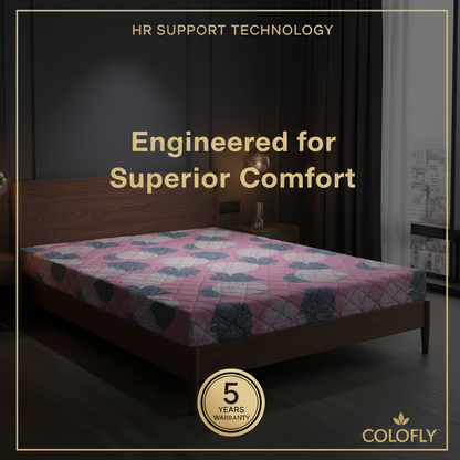 COLOFLY HR Foam Mattress with 5 Year Warranty | Medium Firm Support | 4 Inch 5 Inch 6 Inch Thickness - Colofly