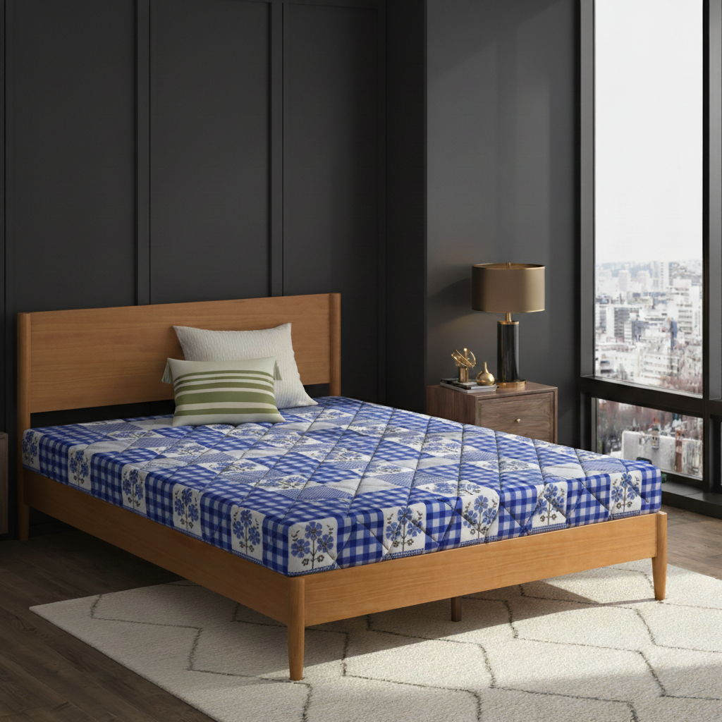 COLOFLY orthopaedic mattress featuring bonded and memory foam, available in 4, 5, and 6 inches thickness.