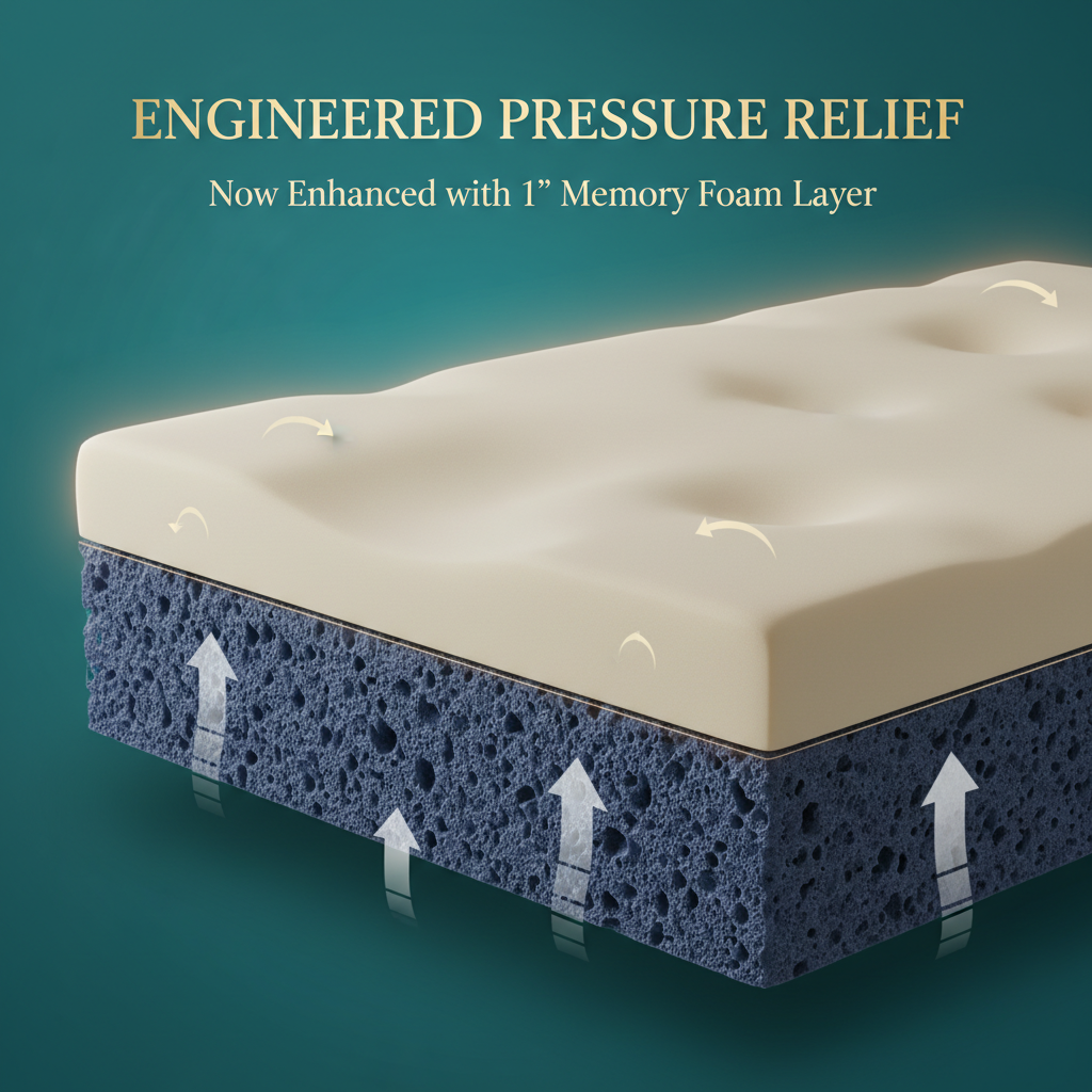 COLOFLY Memory + HR Mattress with 10 Years Warranty | Premium Comfort Foam Mattress - Colofly