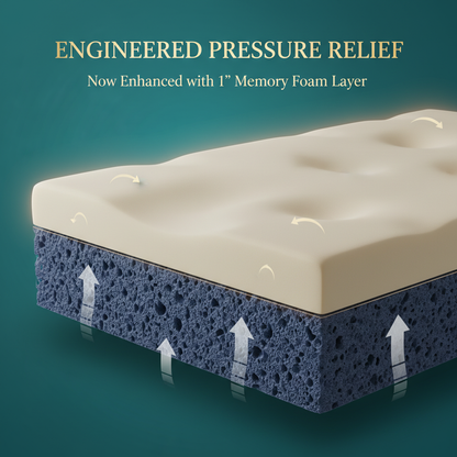 COLOFLY Memory + HR Mattress with 10 Years Warranty | Premium Comfort Foam Mattress - Colofly