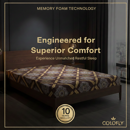 COLOFLY Memory + HR Mattress with 10 Years Warranty | Premium Comfort Foam Mattress - Colofly