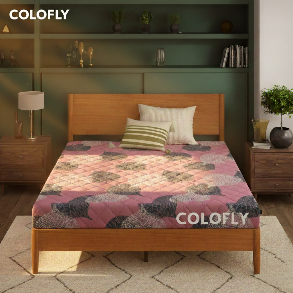 Colofly orthopaedic bonded and memory foam mattress in 4, 5, and 6 inch options, showcasing soft foam layers.